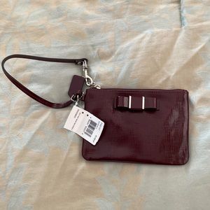 Coach Bow Coin Purse Pouch